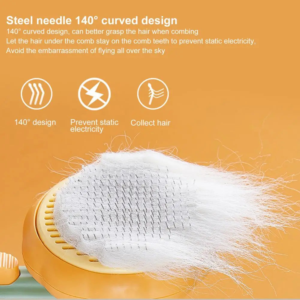 One-Click Pet Slicker Brush