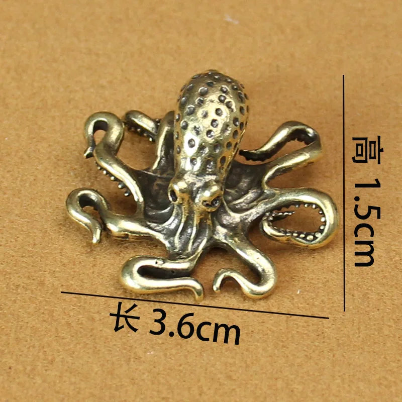 Retro Brass Octopus Figurine