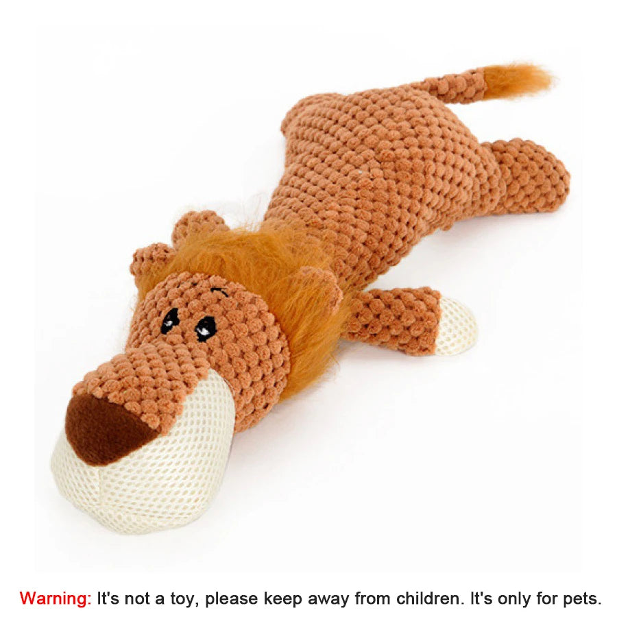 Bite-Resistant Squeaky Plush Dog Toy