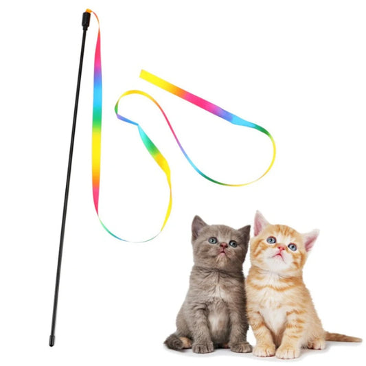 Rainbow Cat Teaser Wand