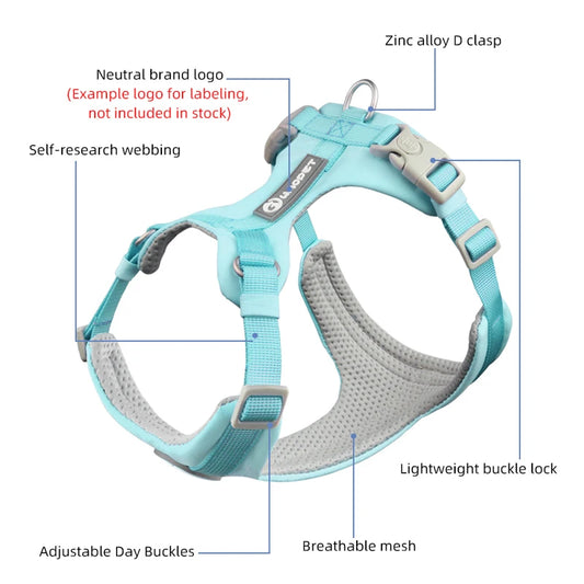 No-Pull Reflective Dog Harness Vest