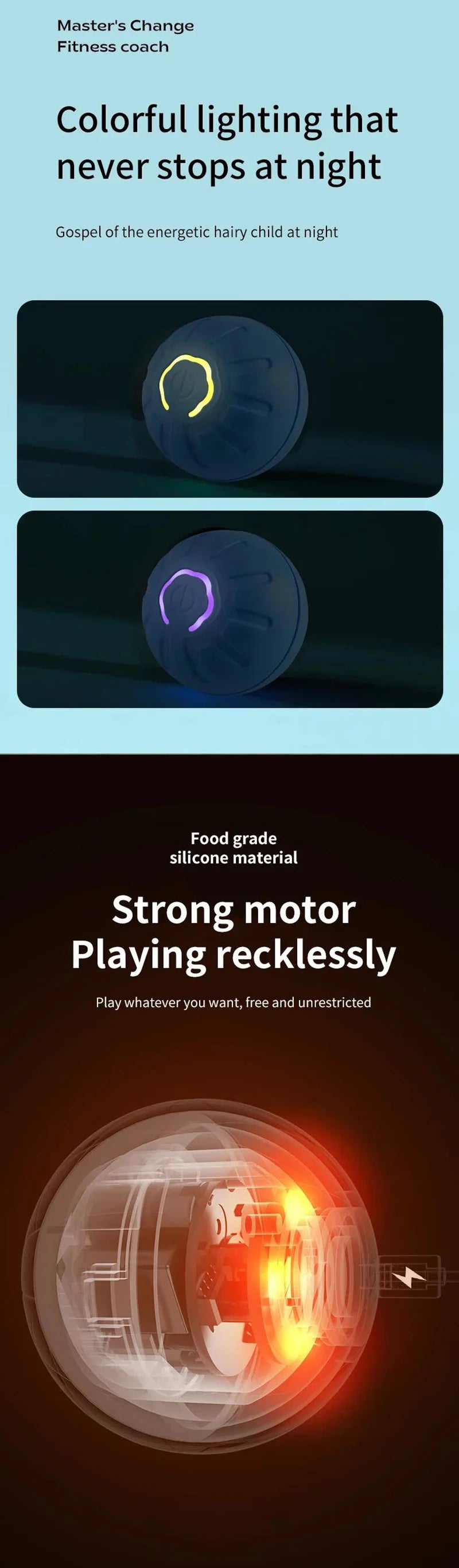 Smart Interactive Moving Dog Toy Ball