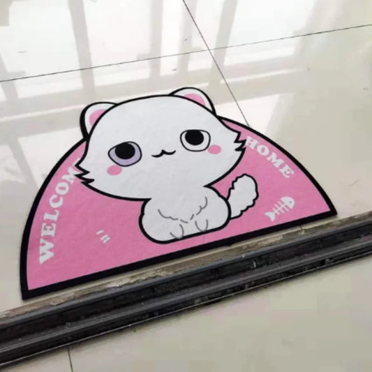 VIKAMA Crystal Velvet Semi-Circular Rug