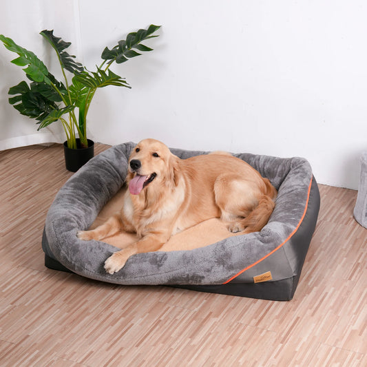 Orthopedic Dog Bed with Bolster