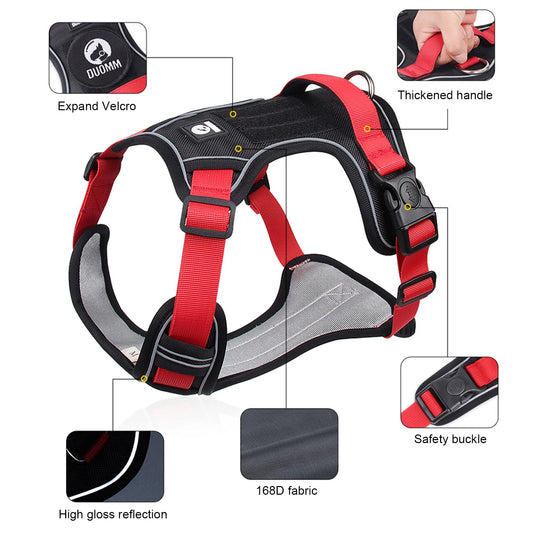 Reflective Tactical Dog Harness – Medium & Large