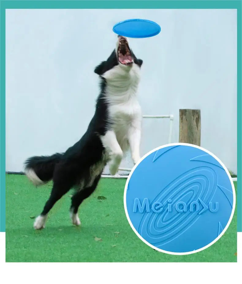 OUZEY Bite-Resistant Flying Disc Toy