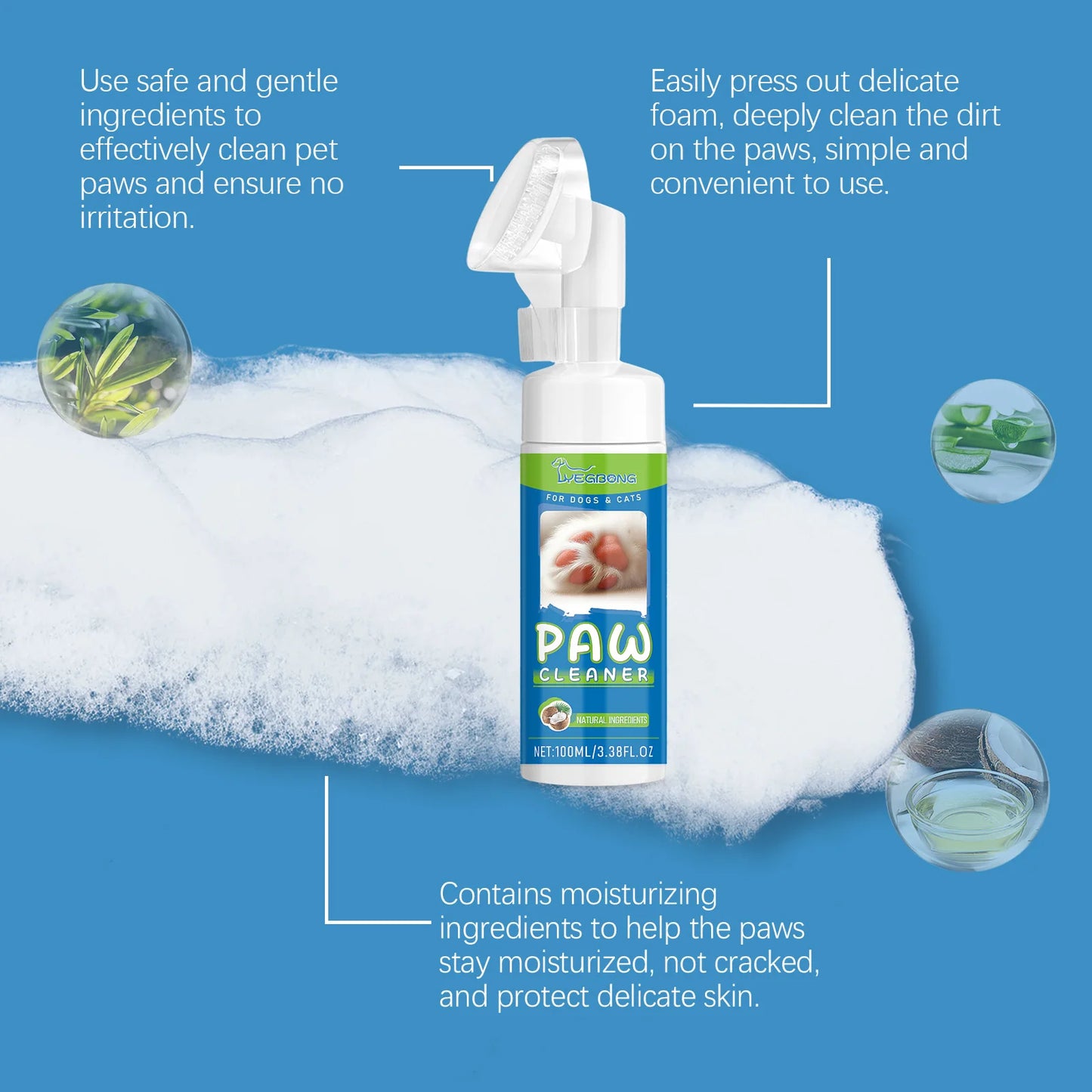 Yegbong Pet Paw Foam Cleaner 100ml