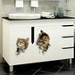 3D Cute Cat Removable Wall Sticker