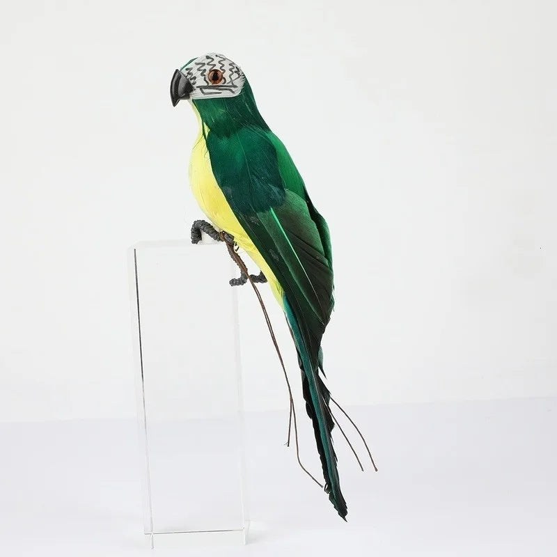 Handmade Feather Parrot Lawn Ornament