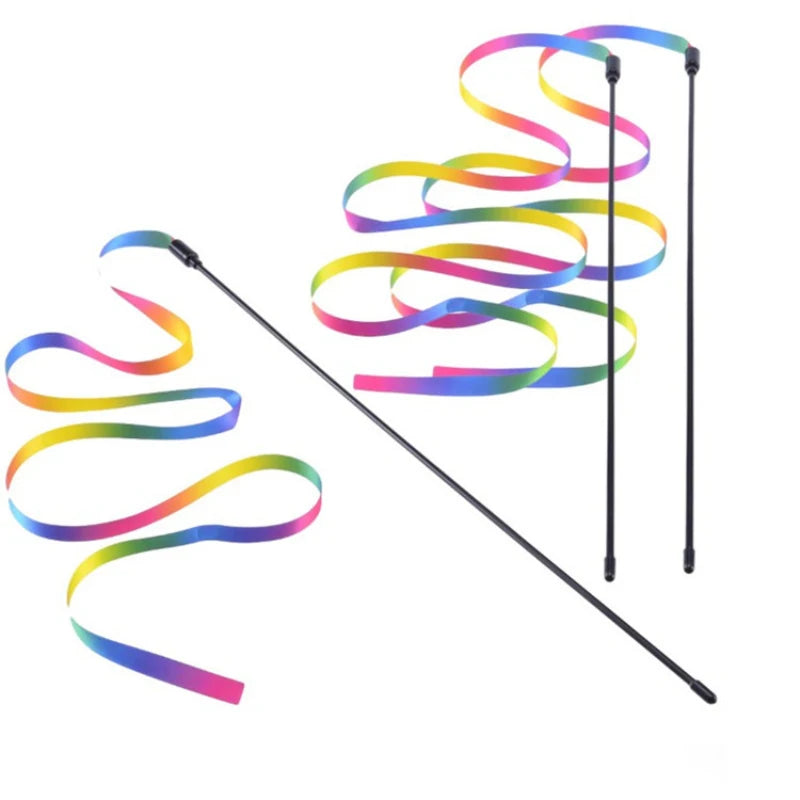 Rainbow Cat Teaser Wand