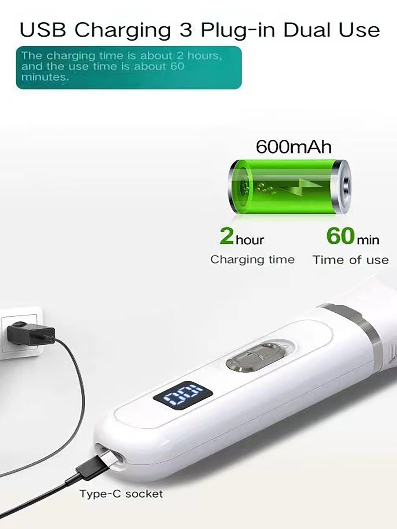 Rechargeable Electric Pet Hair Clipper