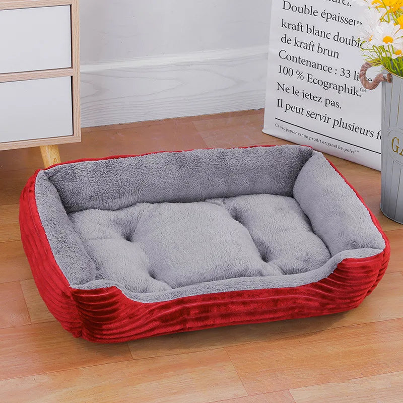 Colorful Winter Pet House Bed