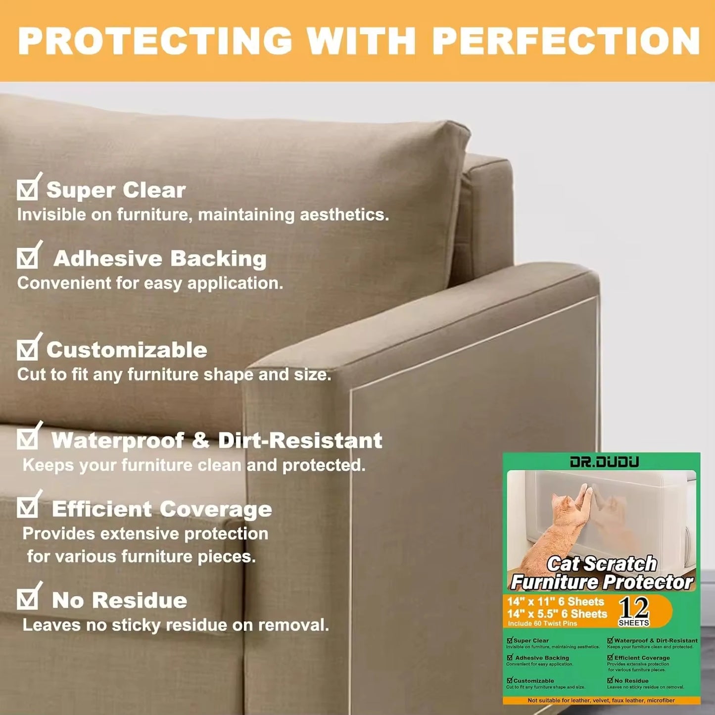 Cat Scratch Furniture Protector Tape