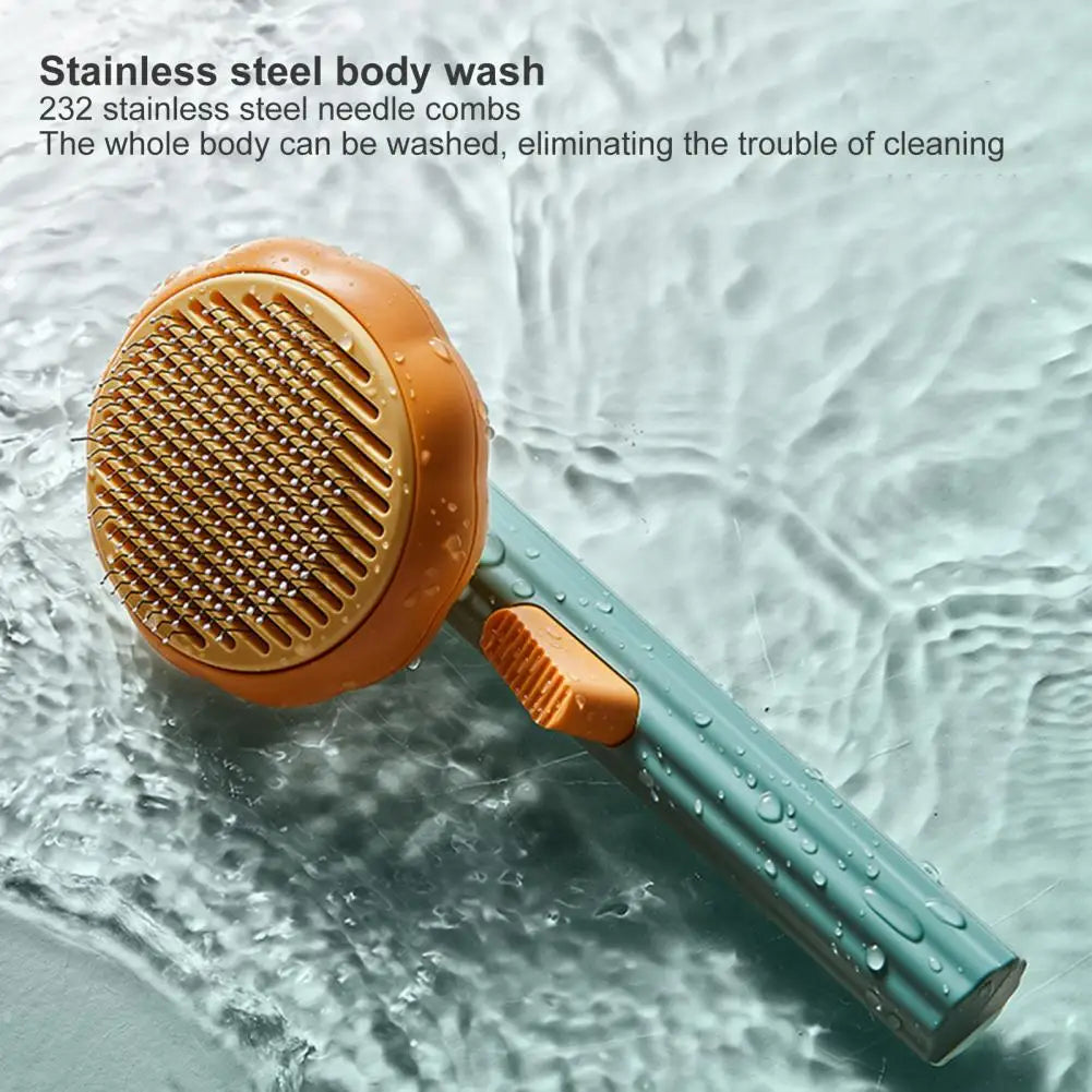 One-Click Pet Slicker Brush