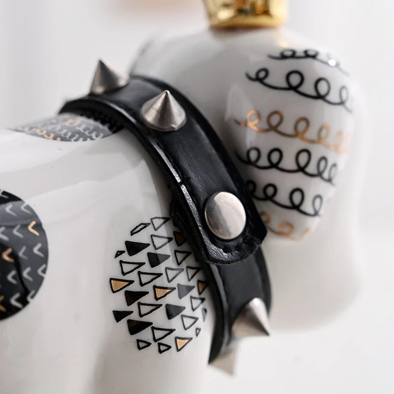 Minimalist Ceramic Dog Ornament