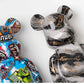 Graffiti Bear Figurine Money Jar