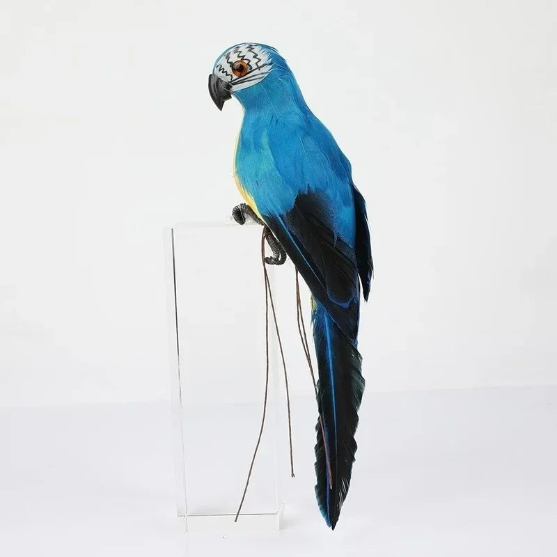 Handmade Feather Parrot Lawn Ornament