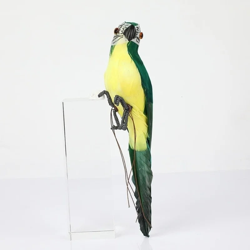 Handmade Feather Parrot Lawn Ornament