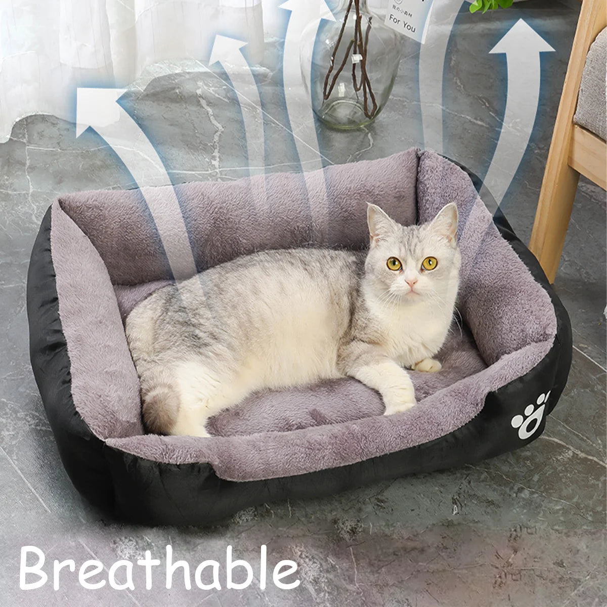 Colorful Winter Pet House Bed