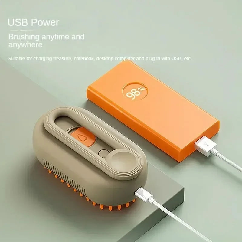 3-in-1 Electric Steamy Pet Brush