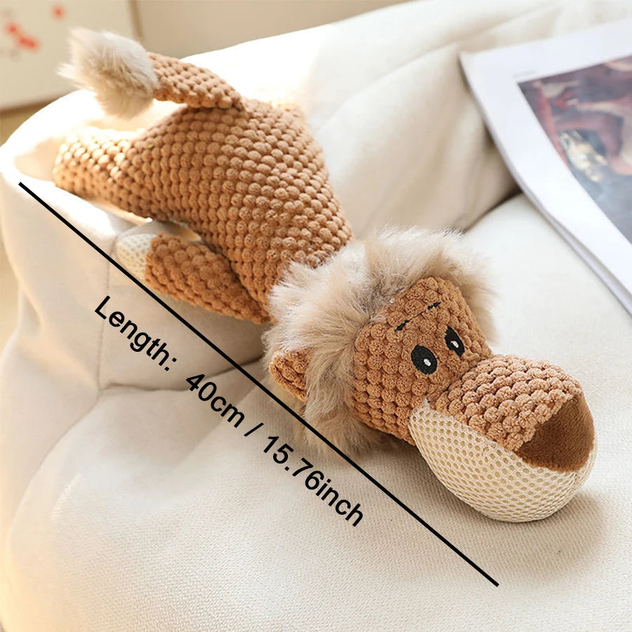 Bite-Resistant Squeaky Plush Dog Toy