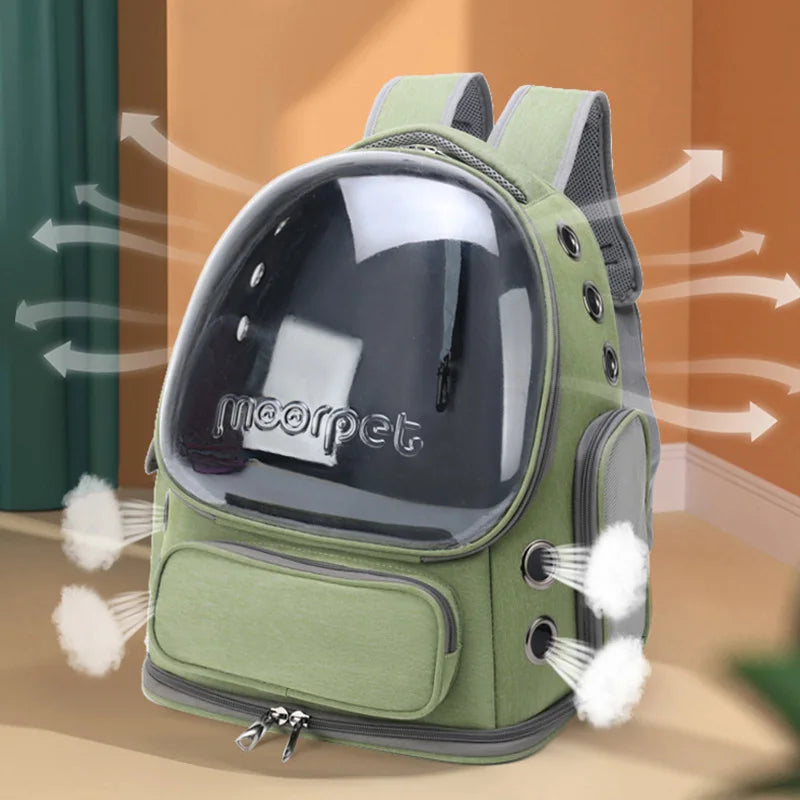 Transparent Breathable Pet Carrier Backpack