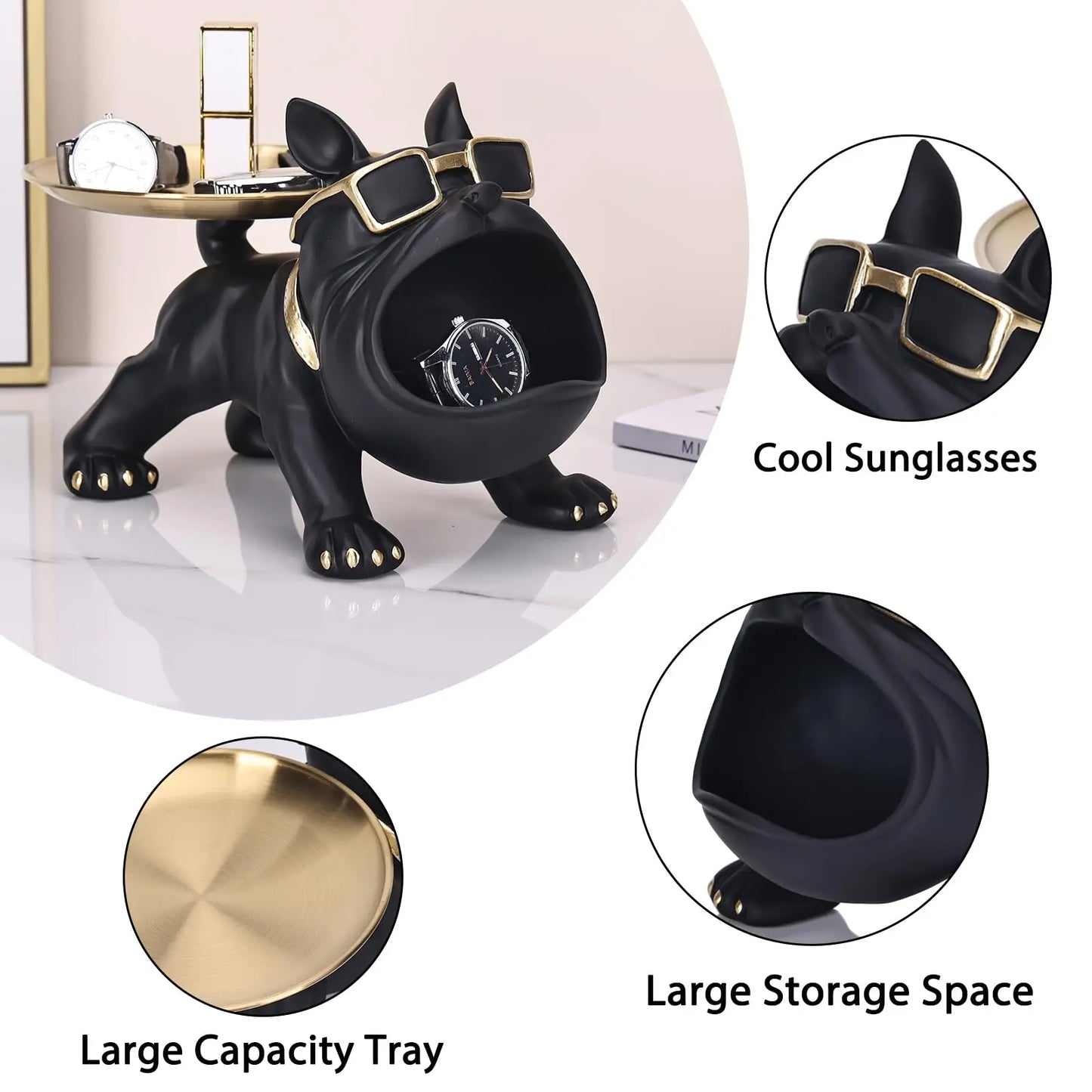 French Bulldog Key Holder Tray