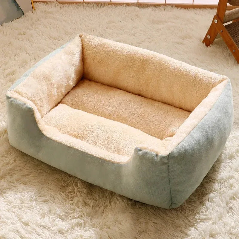 Cozy Pet Bed for Cats & Small Dogs – Soft Cushion Basket House