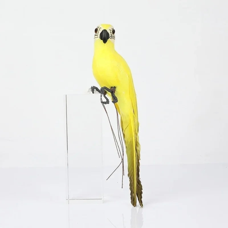 Handmade Feather Parrot Lawn Ornament