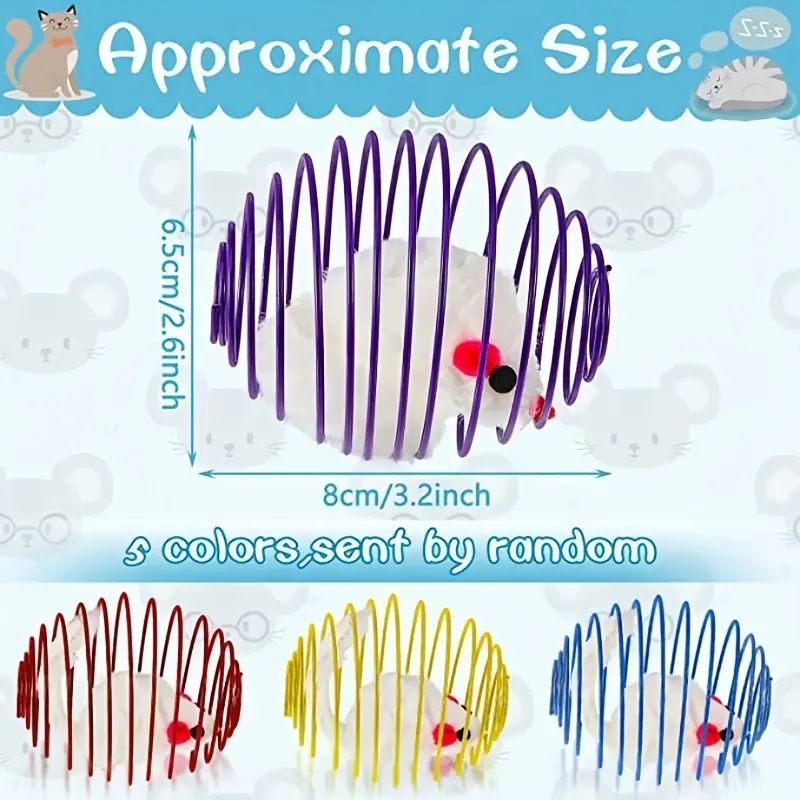 Interactive Cat Toy Balls with Springs