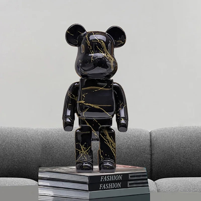 Graffiti Bear Figurine Money Jar