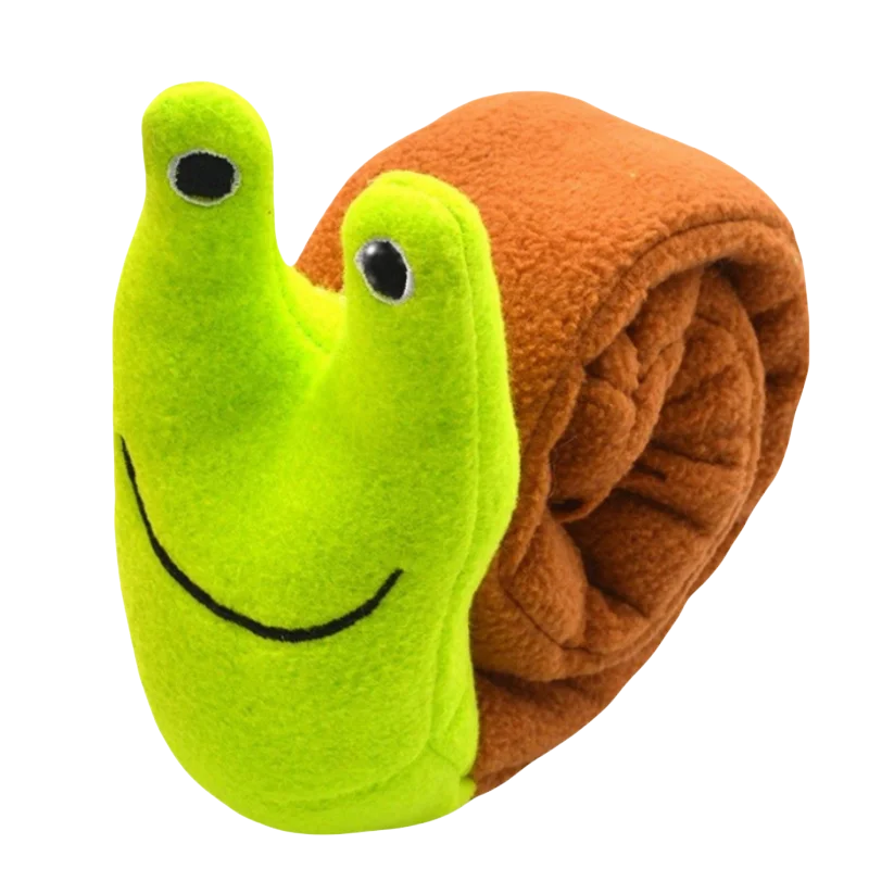 Plush Snail Puzzle Feeder Toy