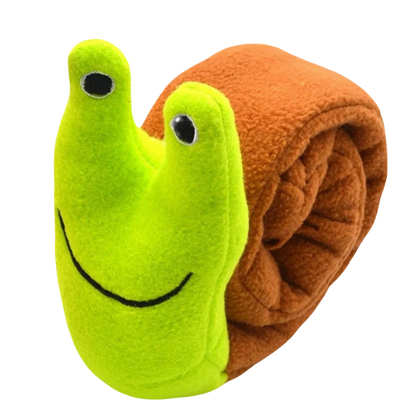 Plush Snail Puzzle Feeder Toy