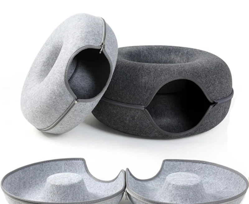 Donut Cat Tunnel Bed & Playhouse