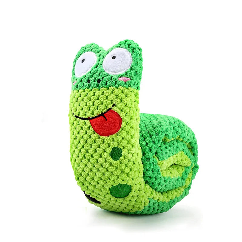 Plush Snail Puzzle Feeder Toy