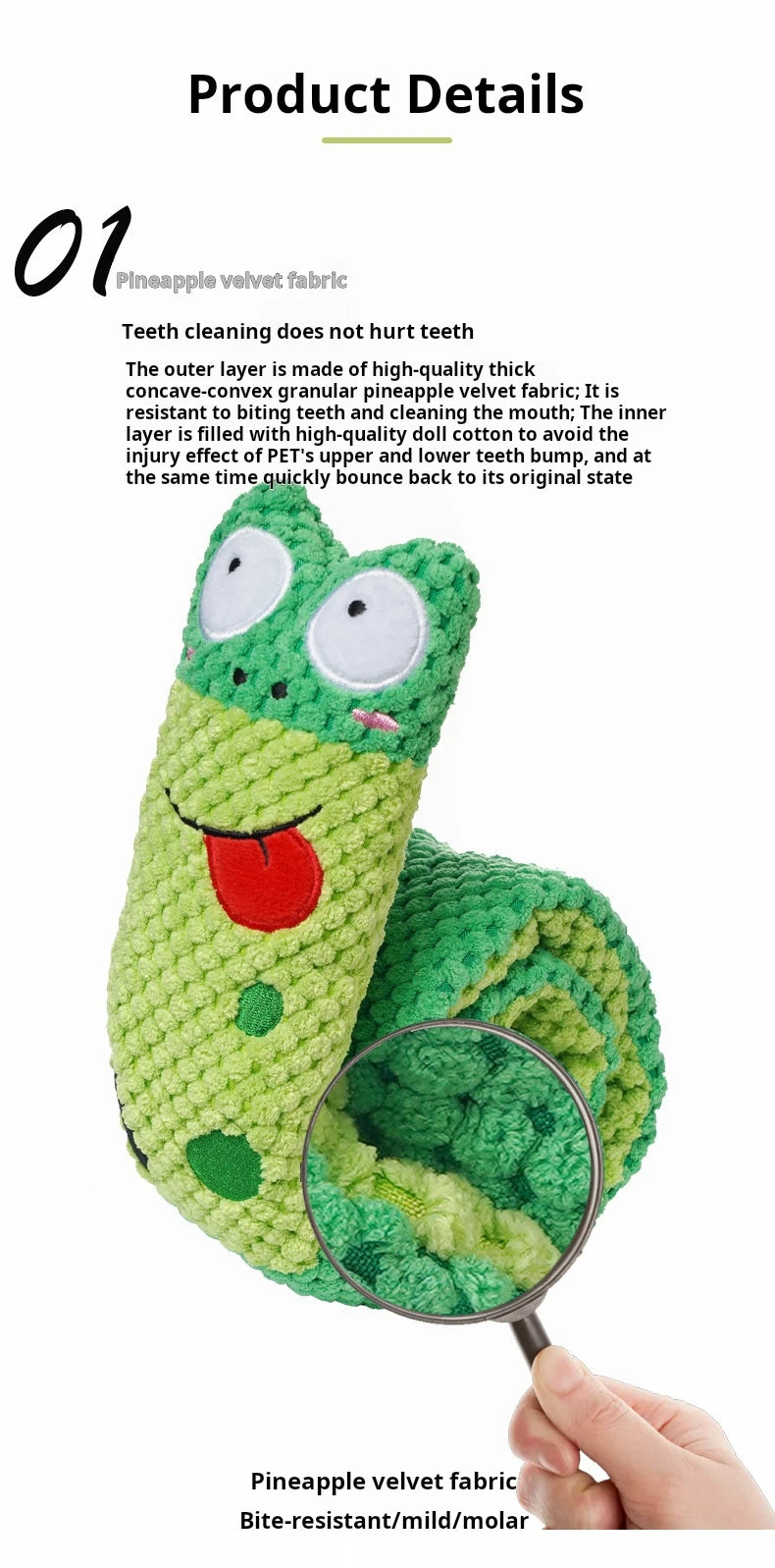 Plush Snail Puzzle Feeder Toy