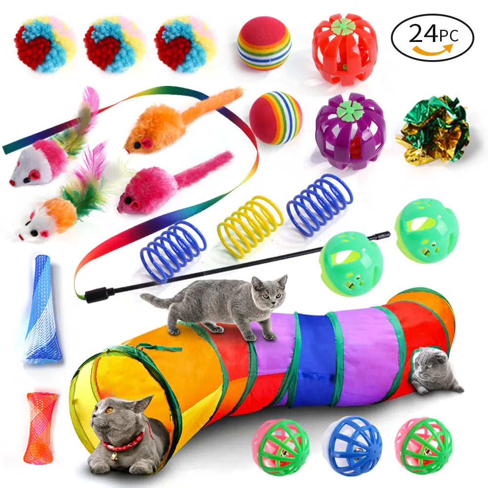 DualPet 20-Piece Cat Toy Variety Set