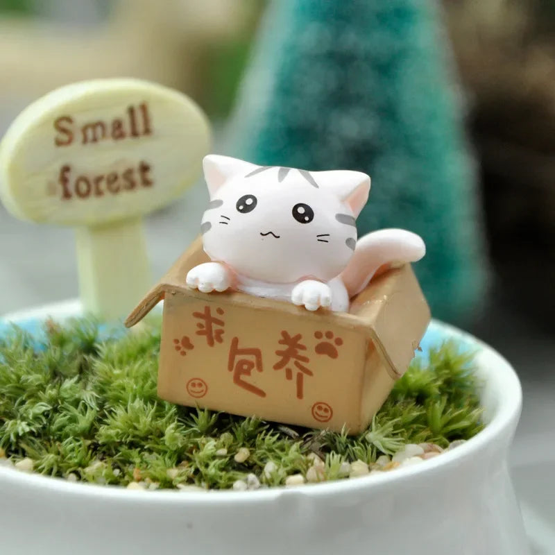 Kawaii Mini Cat Figurine