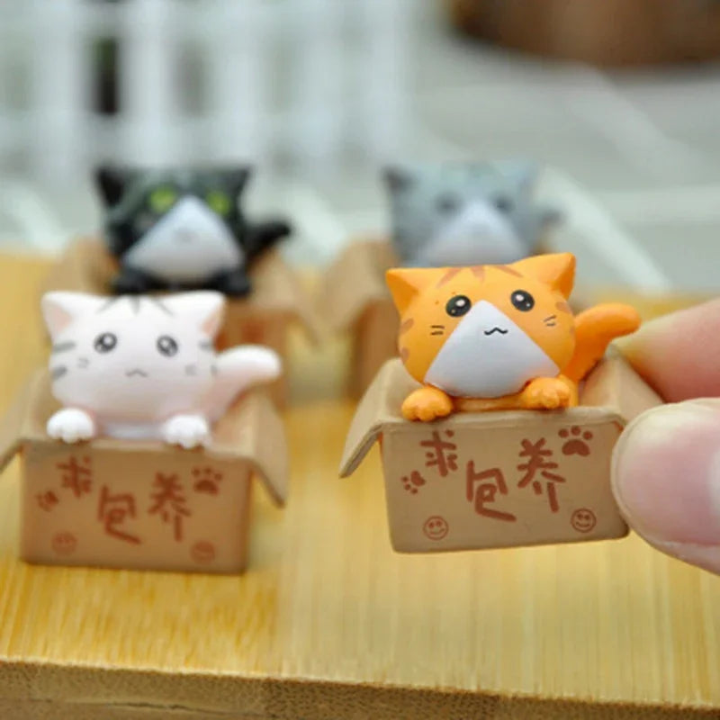 Kawaii Mini Cat Figurine