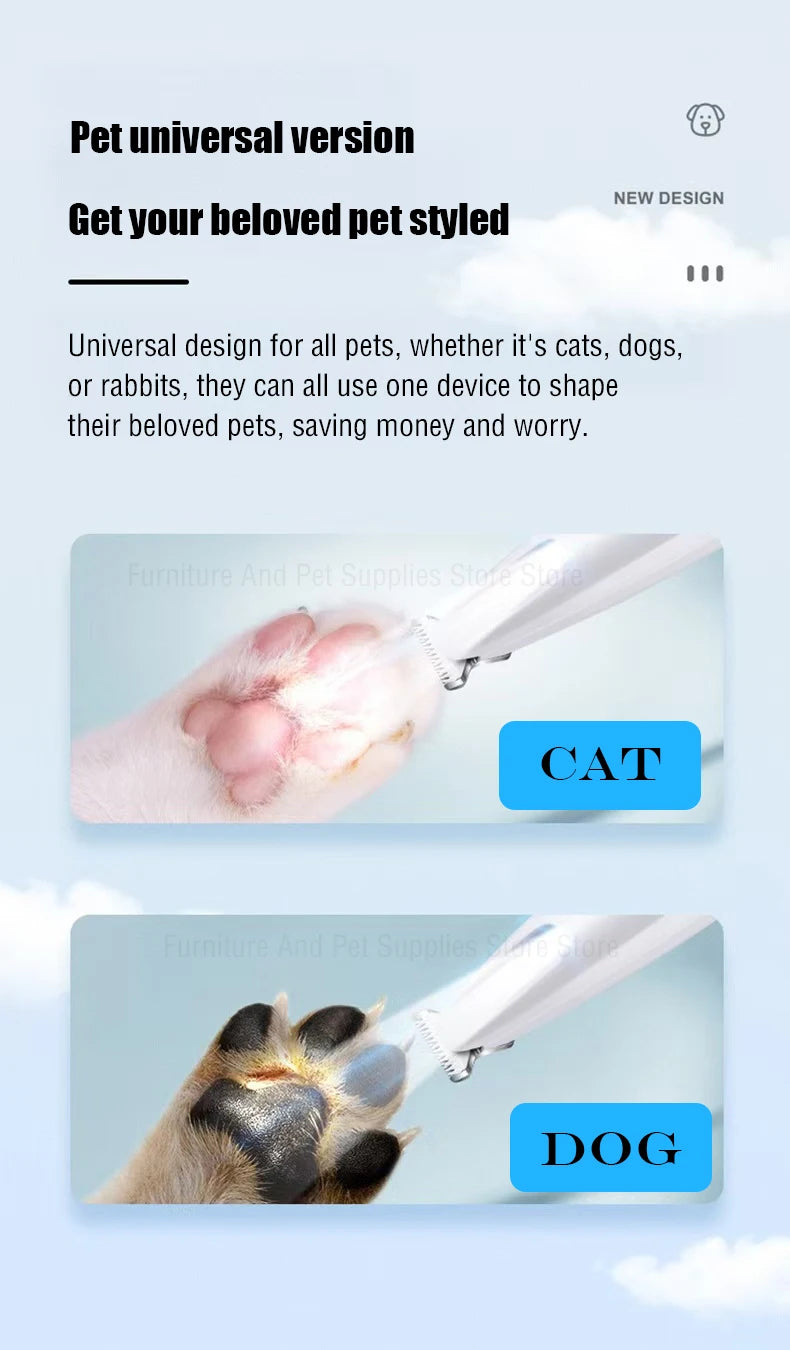 LED Dog Paw Trimmer Clippers