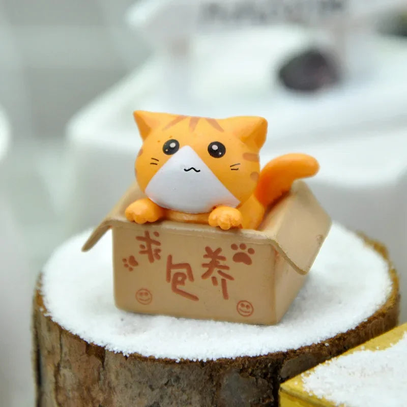 Kawaii Mini Cat Figurine