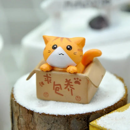 Kawaii Mini Cat Figurine
