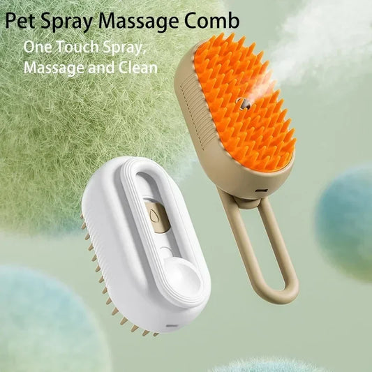 3-in-1 Electric Steamy Pet Brush