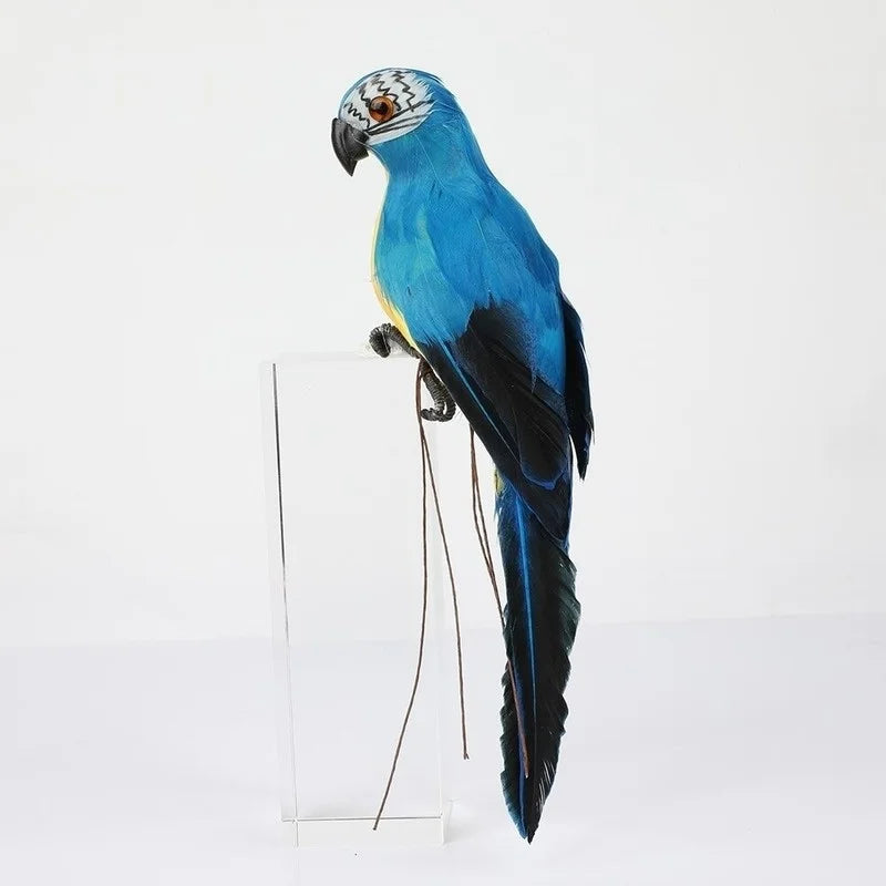 Handmade Feather Parrot Lawn Ornament