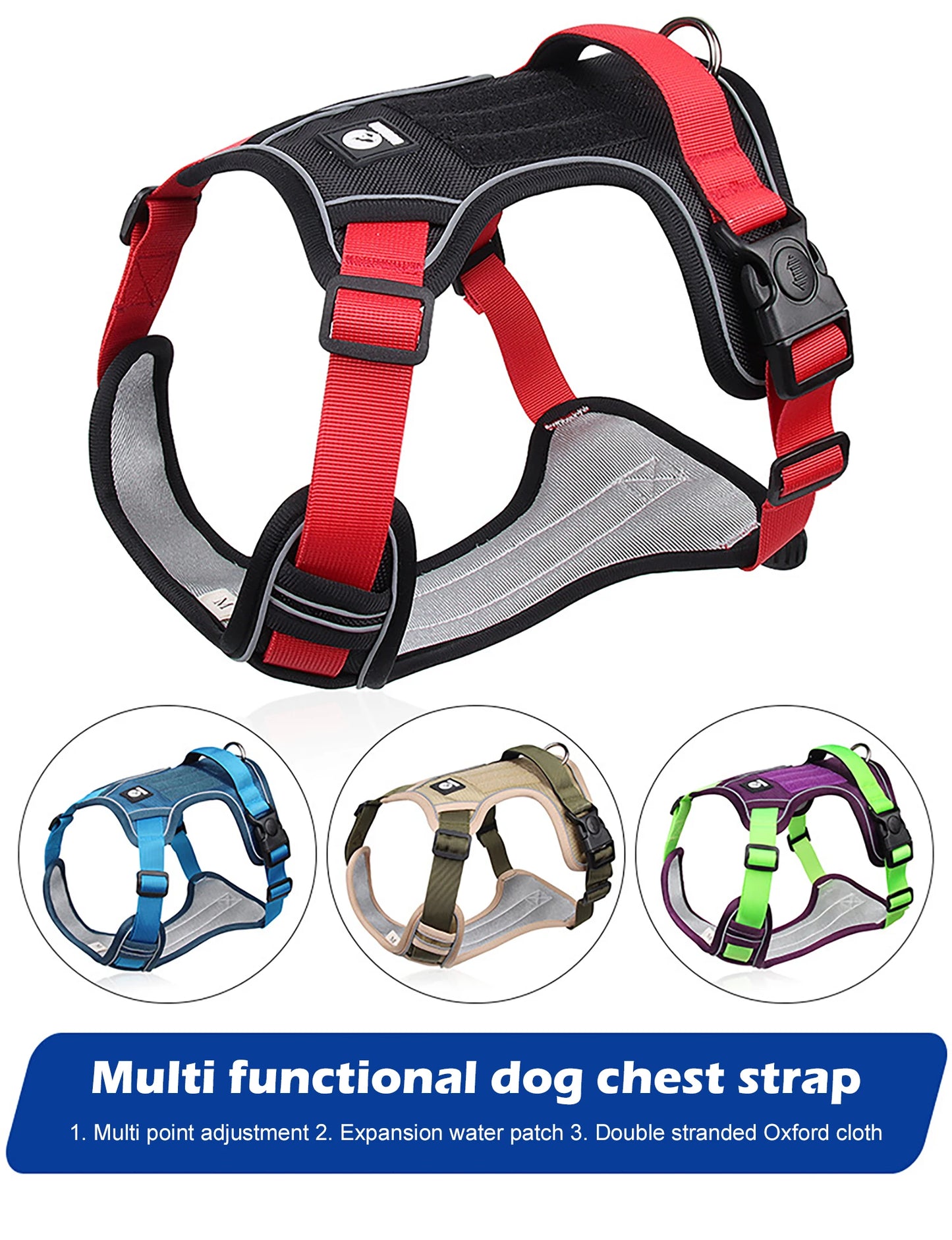 Reflective Tactical Dog Harness – Medium & Large