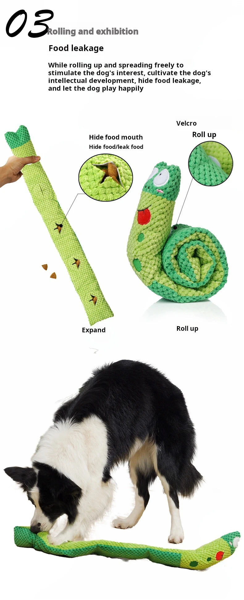 Plush Snail Puzzle Feeder Toy
