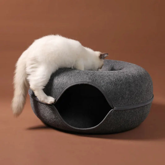 Donut Cat Tunnel Bed & Playhouse
