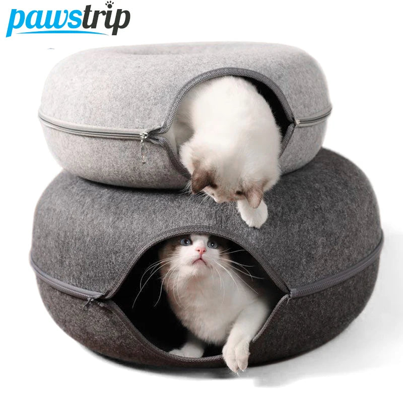 Donut Cat Tunnel Bed & Playhouse