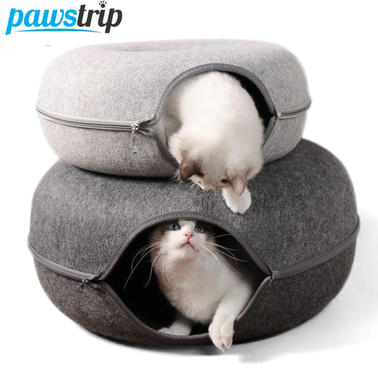 Donut Cat Tunnel Bed & Playhouse