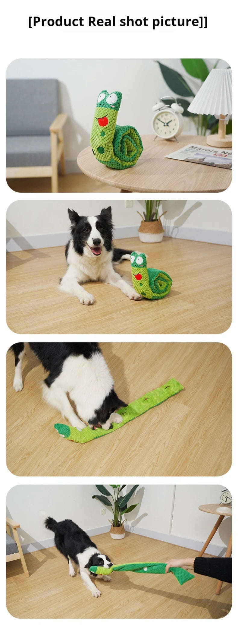 Plush Snail Puzzle Feeder Toy